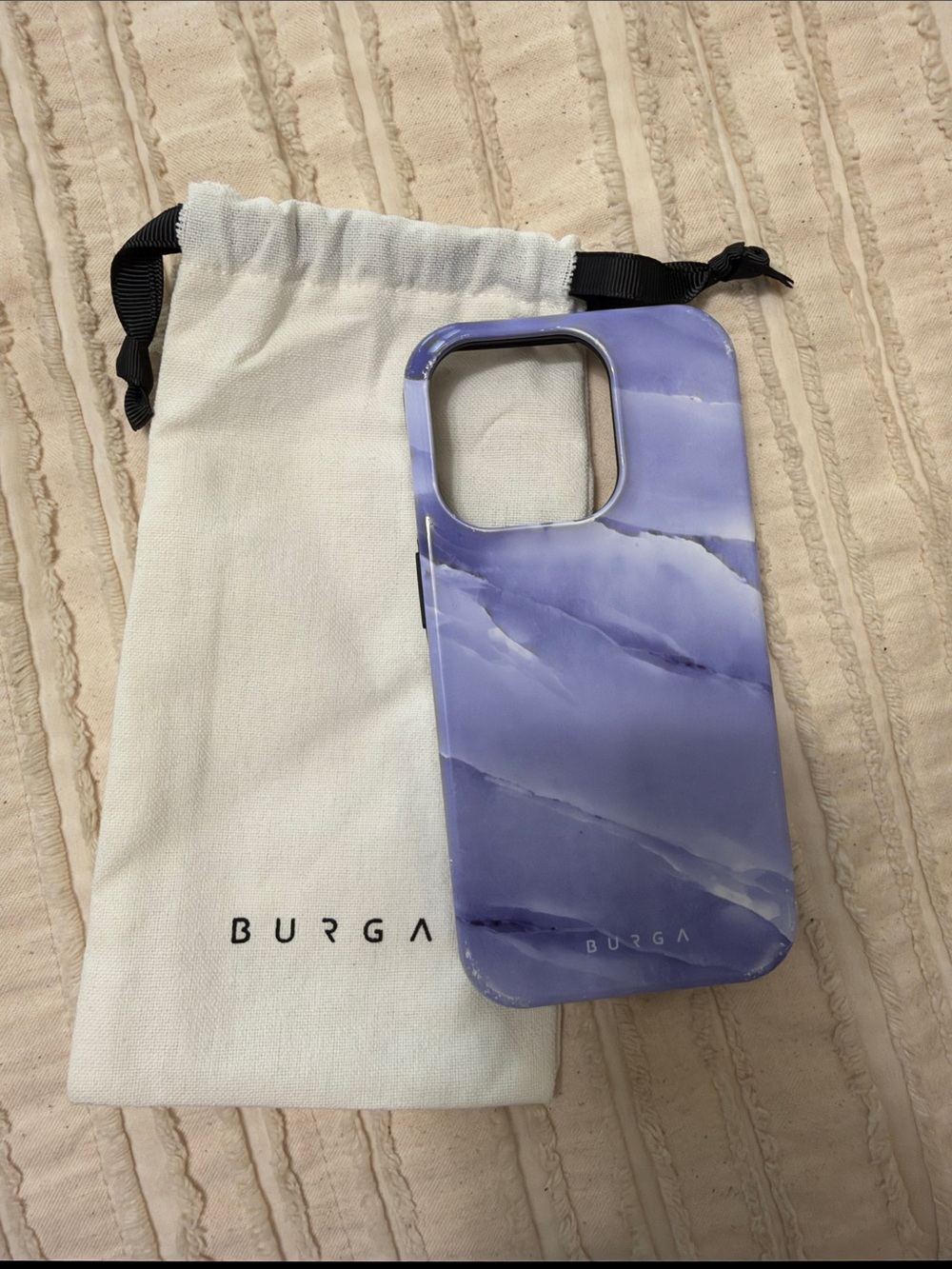 Burga Lavender Marble Protective Phone Case - Purple
